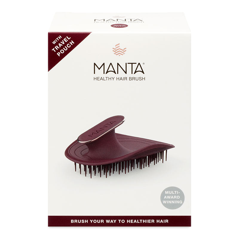 Manta Hair Brush Burgundy