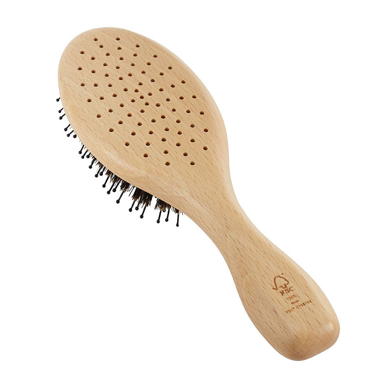 Kent Pure Flow Vented Oval Cushion Bristle Nylon Mix Hairbrush