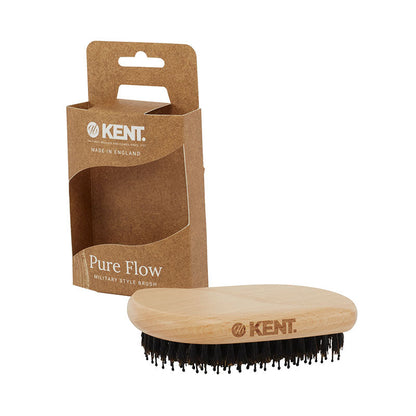 Kent Pure Flow Bristle Nylon Mix Military Style Brush