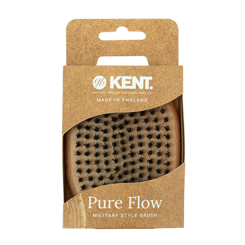 Kent Pure Flow Bristle Nylon Mix Military Style Brush