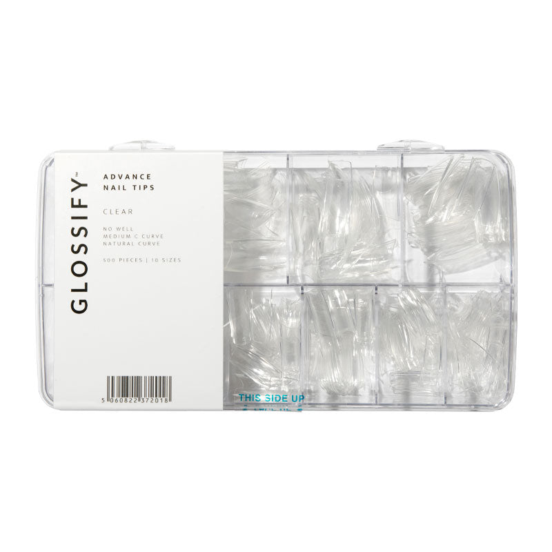 Glossify Advance Clear Assorted Nail Tips x 500