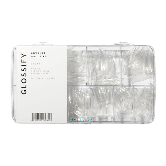 Glossify Advance Clear Assorted Nail Tips x 500