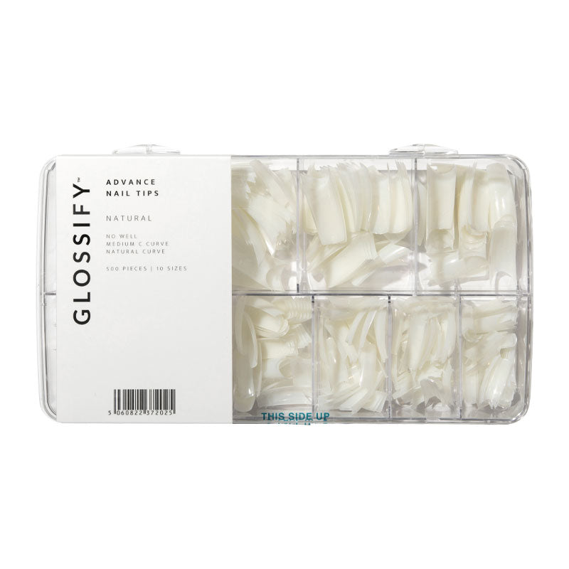 Glossify Advance Natural Assorted Nail Tips x 500
