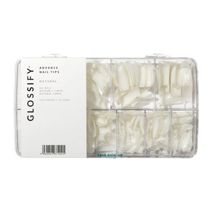 Glossify Advance Natural Assorted Nail Tips x 500