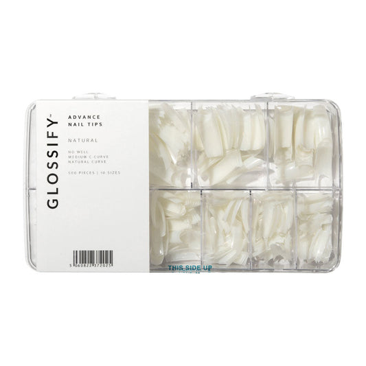 Glossify Advance Natural Assorted Nail Tips x 500