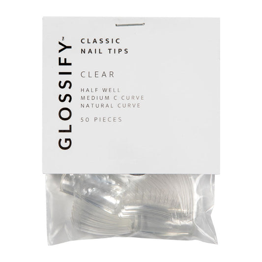 Glossify Classic Clear Nail Tips Size 2 x 50