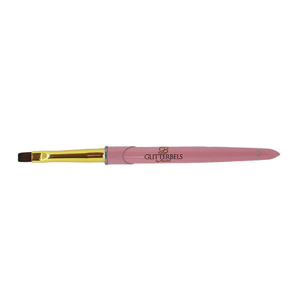 Glitterbels Unbelievabel Gel Brush Flat Edge Size 6