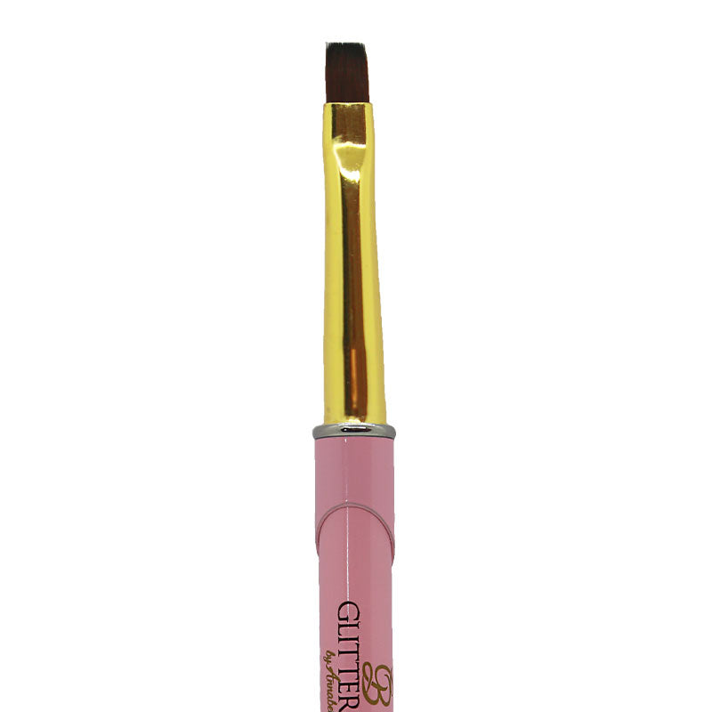 Glitterbels Unbelievabel Gel Brush Flat Edge Size 6