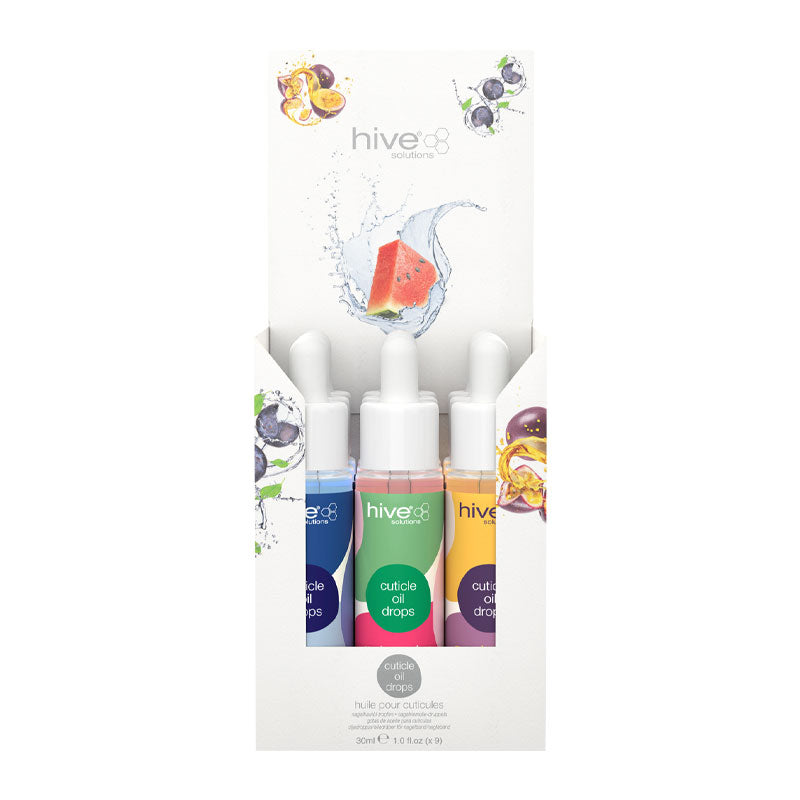 Hive Solutions Assorted Cuticle Drops 9x30ml