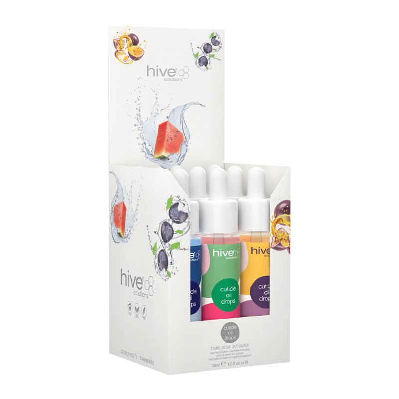 Hive Solutions Assorted Cuticle Drops 9x30ml