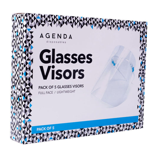 Disposable Glasses Visor Clear 5 Pack