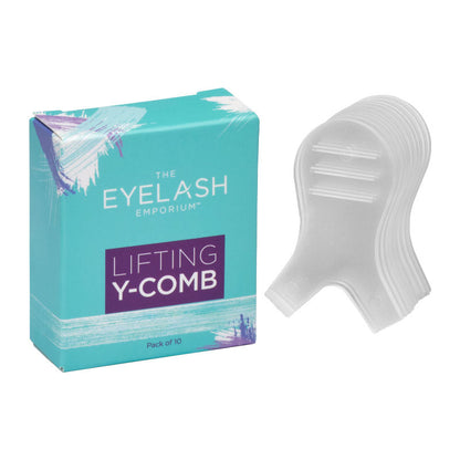 The Eyelash Emporium Y-Comb Brushes Pack of 10