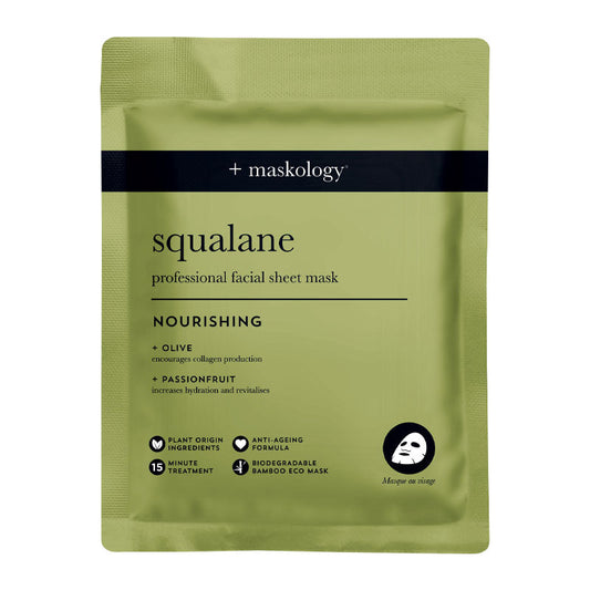 +maskology Squalane Face Sheet Mask 22ml