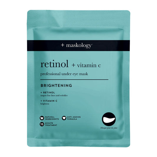 +maskology Retinol + Vitamin C Under Eye Mask 3 x 3.5ml