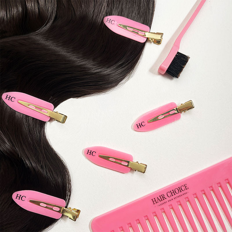Hair Choice Setting Clips Pink 8 Pack