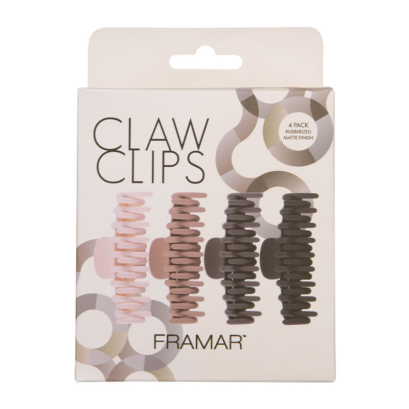 Framar Claw Clips x 4 Neutral