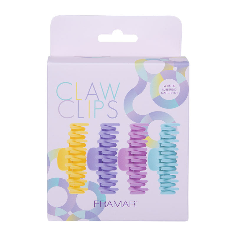 Framar Claw Clips x 4 Pastel