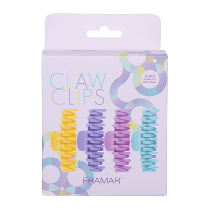 Framar Claw Clips x 4 Pastel