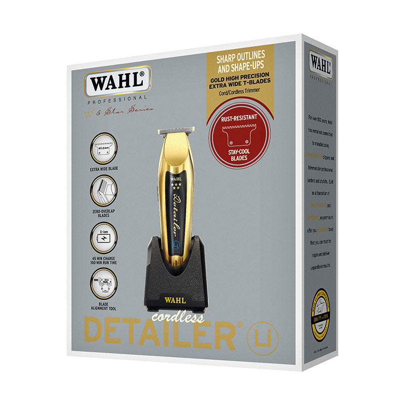 WAHL 5 Star Gold Detailer Li Cordless Trimmer Kit