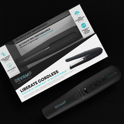REVAMP Liberate Cordless Compact Ceramic Hair Straightener