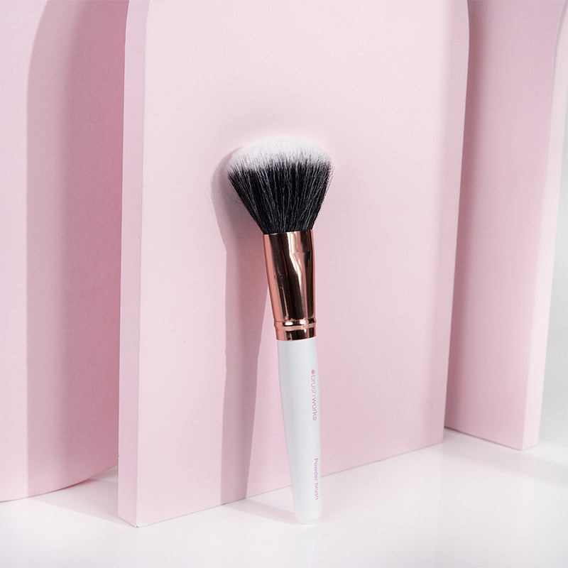 Brushworks White & Gold Powder Brush