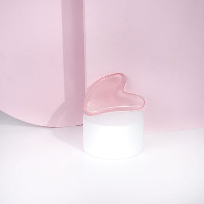 Brushworks Rose Resin Roller & Gua Sha