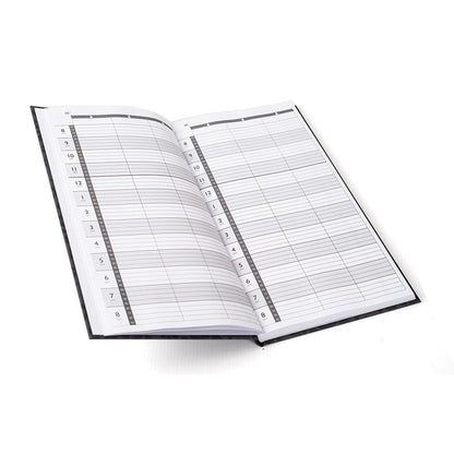 Agenda Appointment Book 3 Column Leopard