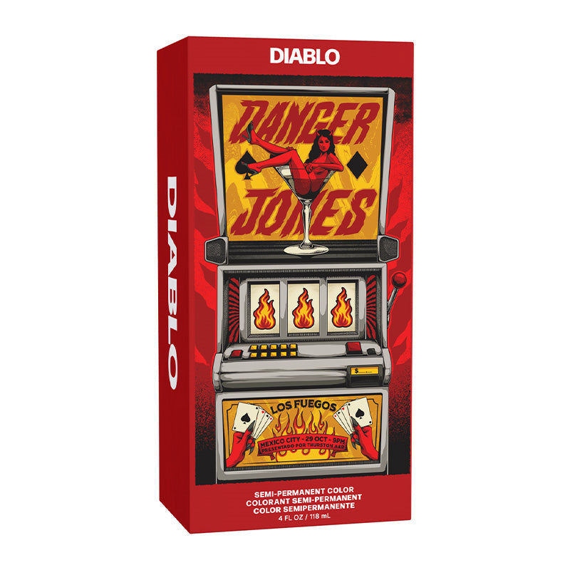 Danger Jones Semi-Permanent Hair Color Diablo Red 118ml