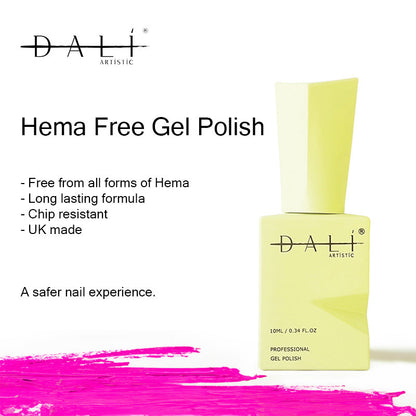 Dali Artistic Hema Free Gel Polish Electric Yellow YEL05 10ml