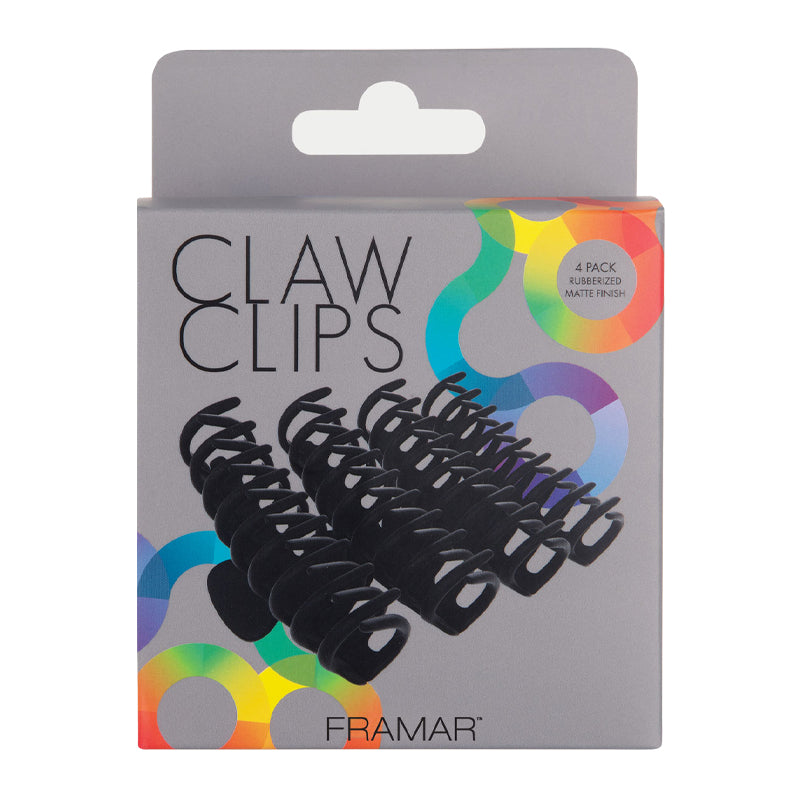 Framar Claw Clips 4 pack Black