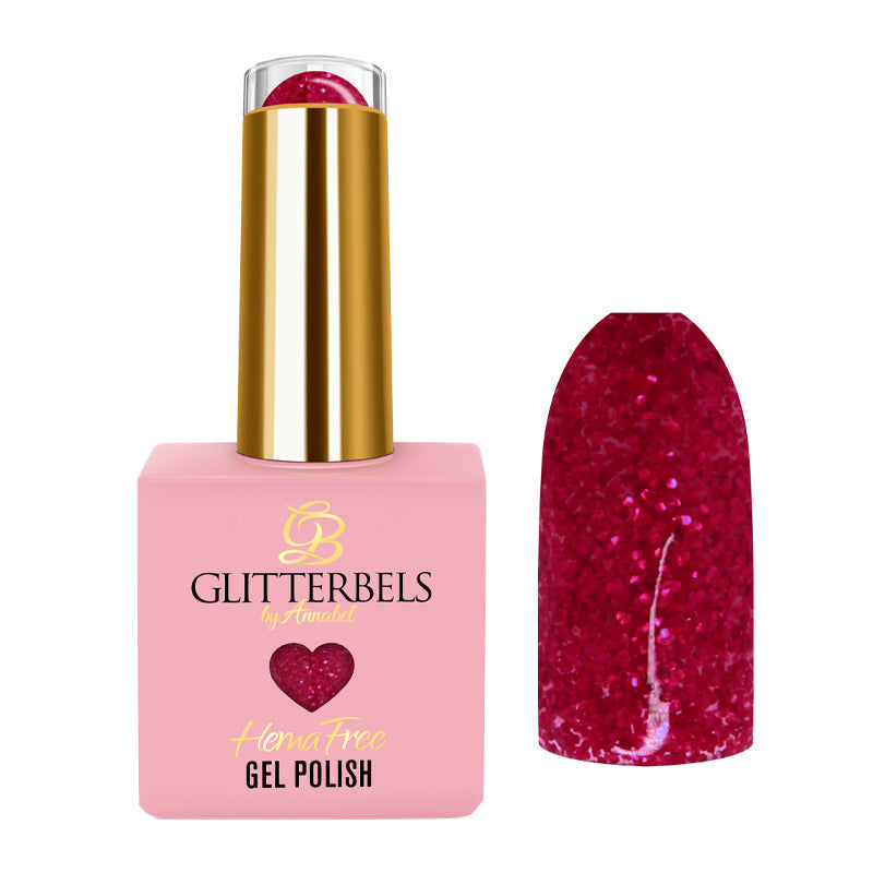 Glitterbels Hema Free Gel Polish 8ml Strawberry Glaze