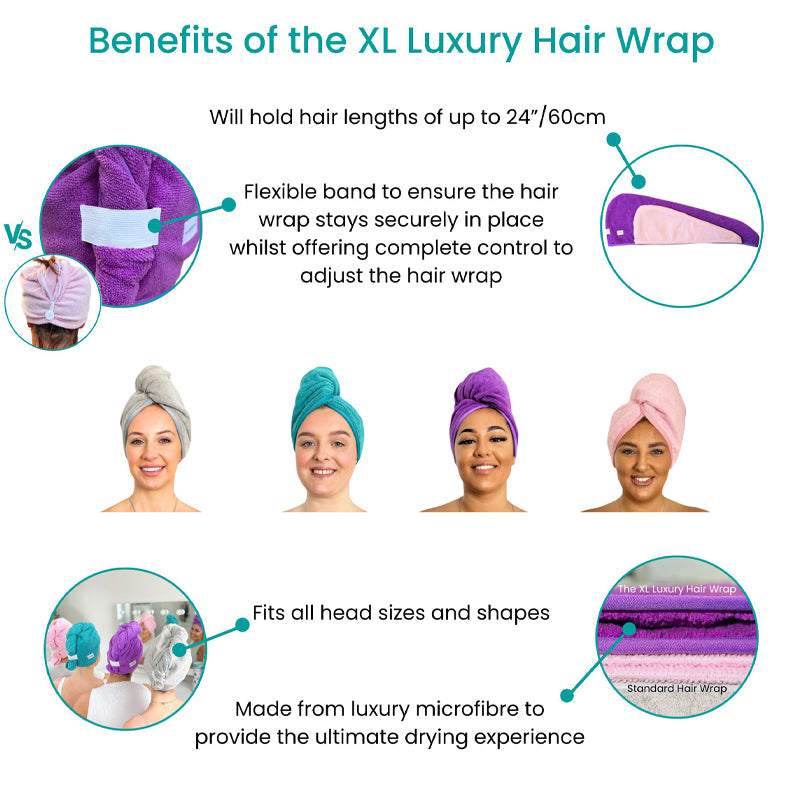 Hair Made Easi Powder Pink XL Luxury Hair Wrap