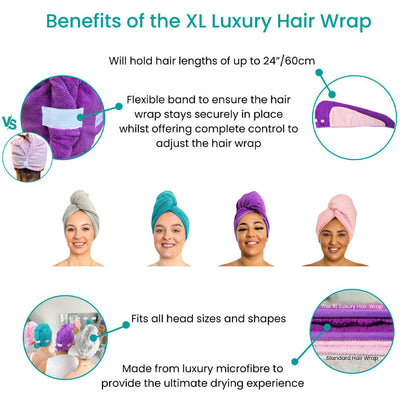 Hair Made Easi Powder Pink XL Luxury Hair Wrap