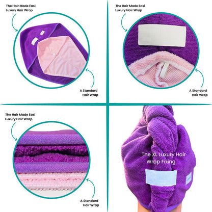 Hair Made Easi Powder Pink XL Luxury Hair Wrap