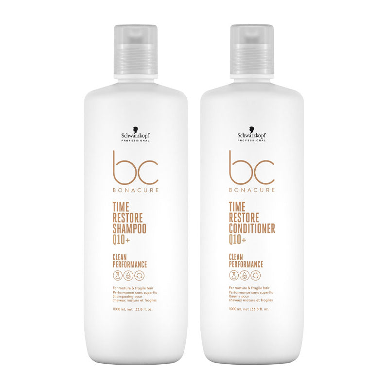 Bonacure Time Restore Shampoo & Conditioner 1000ml by Schwarzkopf