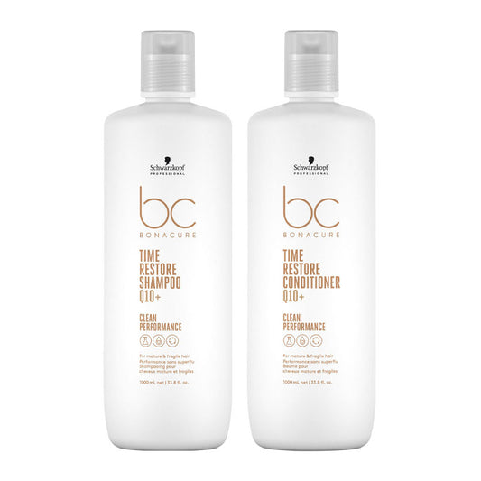Bonacure Time Restore Shampoo & Conditioner 1000ml by Schwarzkopf