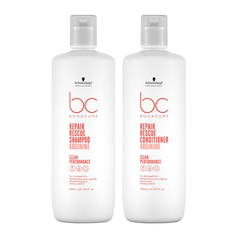 Bonacure Repair Rescue Shampoo & Conditioner 1000ml by Schwarzkopf