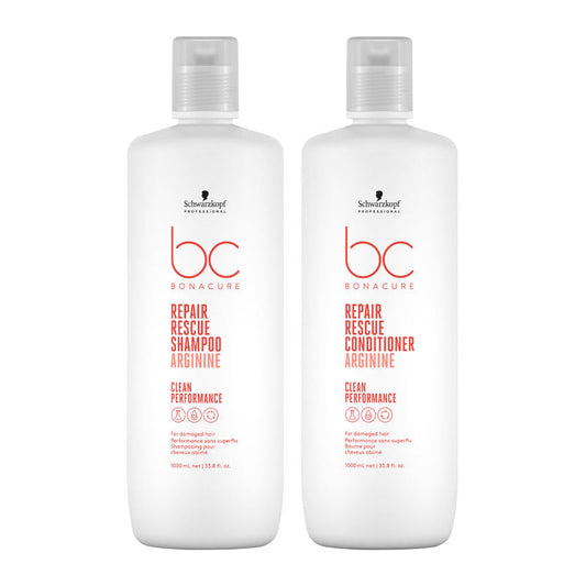 Bonacure Repair Rescue Shampoo & Conditioner 1000ml by Schwarzkopf