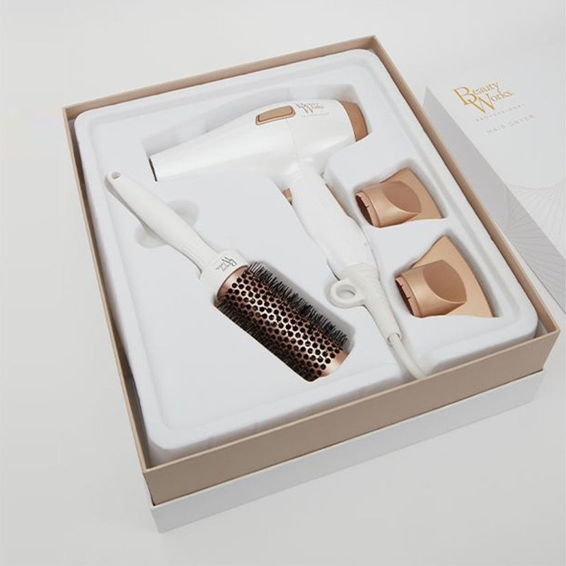 Beauty Works Hair Dryer with Brush