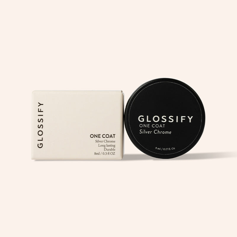 Glossify One Coat 8ml Gel Silver Chrome