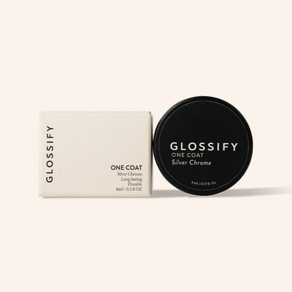 Glossify One Coat 8ml Gel Silver Chrome