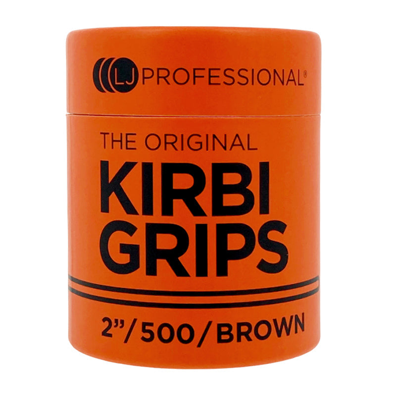 LJ Professional 2" Waved Kirbigrip Brown (500pcs)