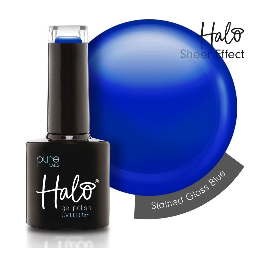 Halo Hema Free Gel Polish Blue 8ml Stained Glass Collection