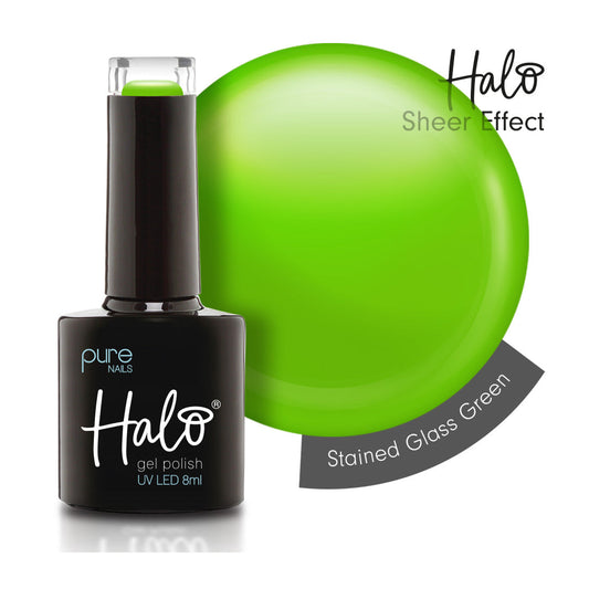 Halo Hema Free Gel Polish Green 8ml Stained Glass Collection