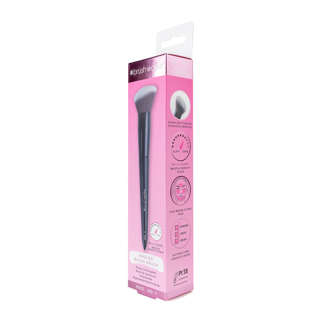 Brushworks No. 7 Angled Blush Brush