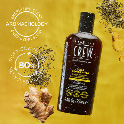 American Crew 3-in-1 Energizing Ginger + Tea 250ml