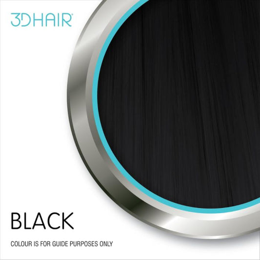 3D Hair Natural Hair Building Fibres For Thinning Hair - Black - 35g