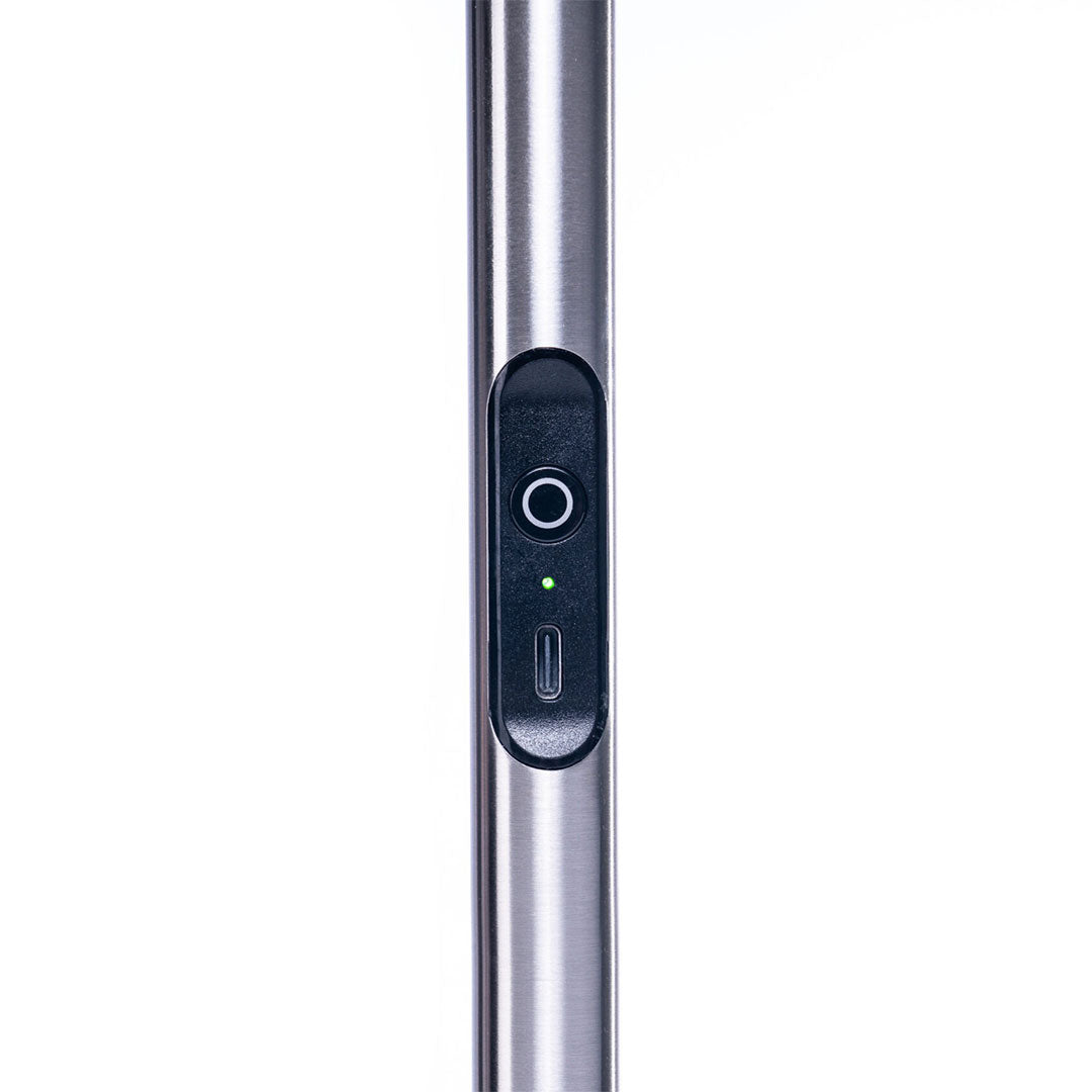 Daylight Slimline 4 Table Lamp Brushed Steel
