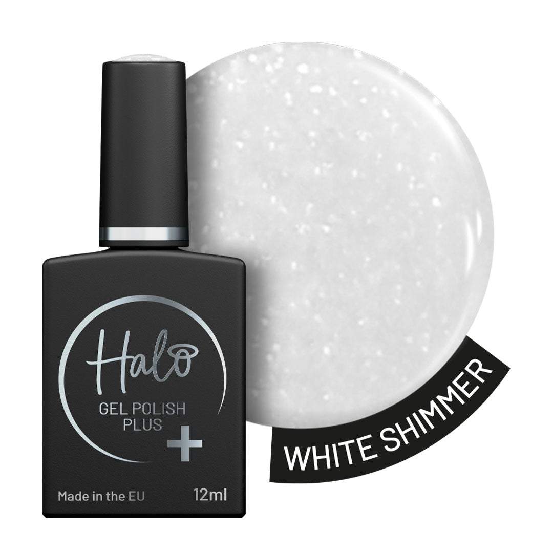 Halo Hema Free Gel Polish Plus White Shimmer 12ml