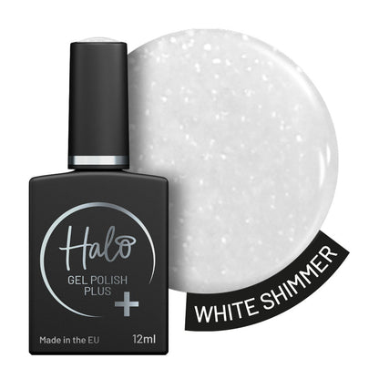Halo Hema Free Gel Polish Plus White Shimmer 12ml